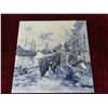 Image 6 : 7 Pieces of Delfts , New Delftware Cheese Cutting Board with Knife