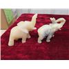 Image 2 : Alabaster, Glass & Other Elephant Figurines