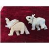 Image 3 : Alabaster, Glass & Other Elephant Figurines