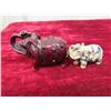 Image 5 : Alabaster, Glass & Other Elephant Figurines