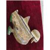 Image 10 : Alabster, Brass & Other Animal Figurines: Owls, Seahorse, Dolphins, Turtle & More 