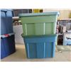 Image 2 : 10 Totes with Lids Various Sizes 