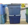 Image 3 : 10 Totes with Lids Various Sizes 