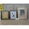 Image 1 : 3 Framed Pictures Largest is 11'' x 14'' - 2 are Signed