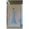 Image 1 : Framed Art Flower Song Signed 28 1/2'' x 48''