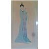 Image 2 : Framed Art Flower Song Signed 28 1/2'' x 48''