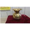 Image 1 : Brass Spittoon Red Skin Chewing Tobacco Embossment 9 1/2'' Tall x 9'' Across