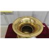 Image 2 : Brass Spittoon Red Skin Chewing Tobacco Embossment 9 1/2'' Tall x 9'' Across