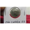 Image 2 : 5 Canada Nickels 1940, 1942, 1943, 1944, 1945 