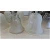 Image 8 : 5 Solar Lights Tallest is 21 1/2'' , Candlestick Holder , Extra Glass Lamp Shades 