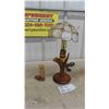 Image 1 : Antler/Horn Carved Lamp (Lots of Workmanship) , Carved Owl Display