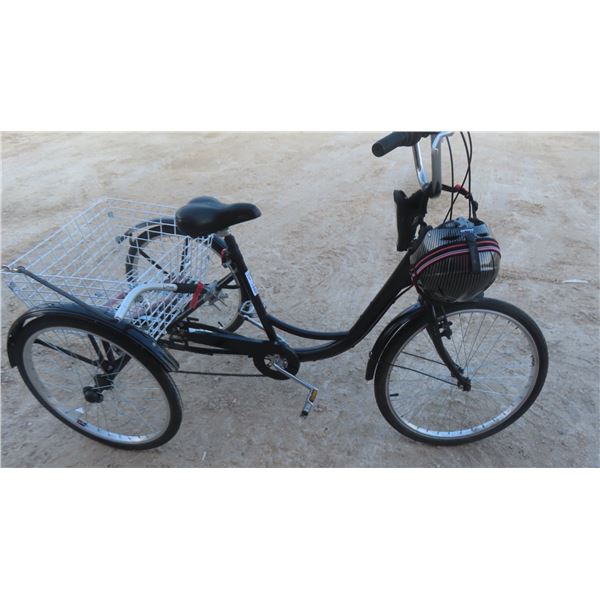 Adult Tricycle Bike with Dog Cycle Leashes and Helmet Goggles 