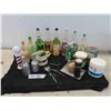 Image 1 : Vintage Barbershop Bottles and Grooming Supplies (Some with Product) , 