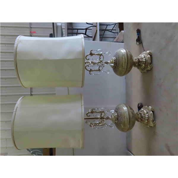 2 Table Lamps with Shades 37'' Tall