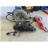 Image 1 : Power Tools: Makita Circular Saw No Blade, Black and Decker, Toolshop 4 1/2'' Angle Grinder