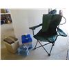 Image 1 : Picnic Cooler, Water Jugs, Portable Lawn Chair with Carry Bag