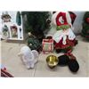 Image 8 : Christmas Decorations: Wreath, Cookie Jar, Flameless Candles, Stockings, Mini Trees & More 