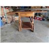 Image 2 : Tea Table with 2 Leaves and Wood Tray 28'' x 20'' Extended Size 39'' x 28 1/2''