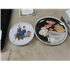 Image 2 : Norman Rockwell Collector Plates , Mickey Mouse Wine Glasses, Mini Collectibles with Case