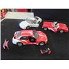 Image 8 : 5 Diecast Cars: Corvette, VW & Others - Largest is 9 1/2'' x 3 3/4'' x 3'' 
