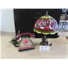 Image 1 : Coca Cola Desk Telephone , Lamp 15 1/2'' Tall