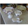 Image 2 : Knick Knacks, Pedestal, Wicker Basket & More 