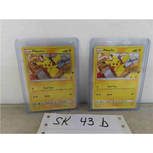 2021 McDonalds Pokemon Pikachu Cards Base + Holo