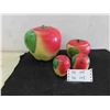 Image 1 : Vintage Apple Canisters with Matching Salt and Pepper
