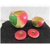 Image 2 : Vintage Apple Canisters with Matching Salt and Pepper