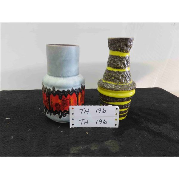 2 German Pottery Vases 