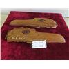 Image 1 : 2 Wood Carved West Coast Indigenous Pieces by Clarence Nelson 19'' Long Each