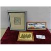 Image 1 : 3 Indigenous Pictures Largest is 9 3/4'' x 10 3/4''