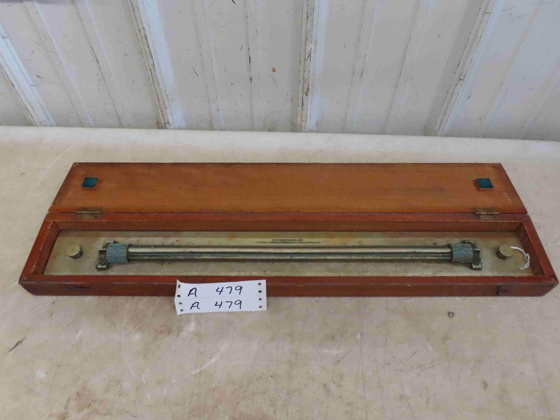 Vintage Rolling Ruler with Case