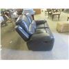 Image 2 : Leather/Leather-Style Love Seat Recliner 58'' Wide 