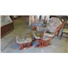 Image 1 : Gliding Rocker and Ottoman
