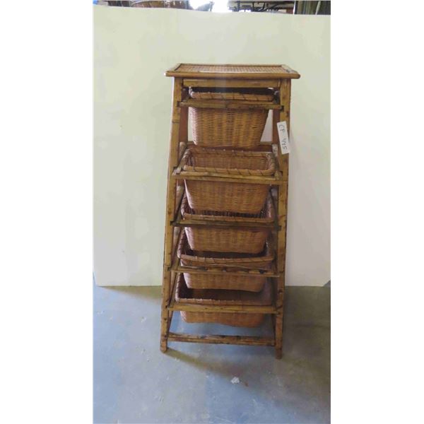 Bamboo Organizer Cabinet 42'' x 20'' x 15'' 