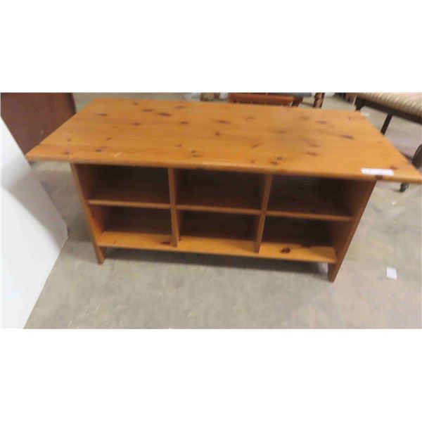 Pine Bench with Under Seat Storage Both Sides 21'' x 46'' x 23'' 