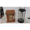 Image 1 : Solar Light, Wood Storage Cabinet 14'' x 10'' x 8'' 