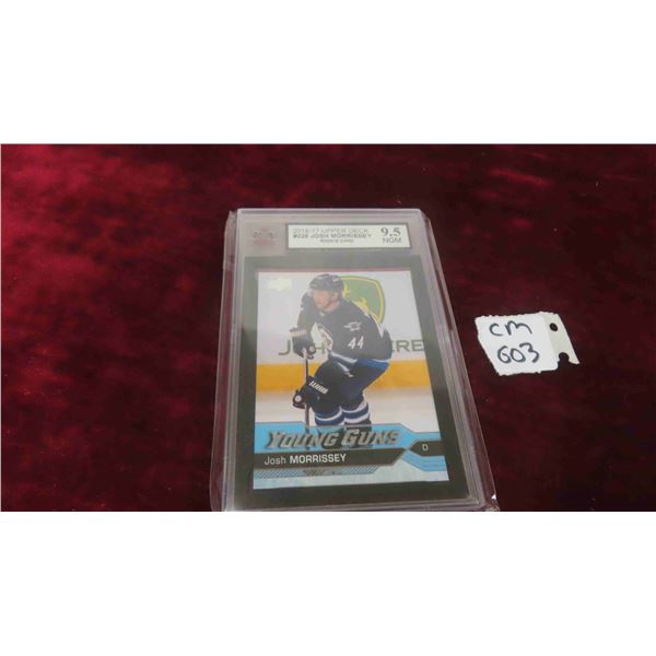Graded Josh Morrissey Youn Guns Rookie Card