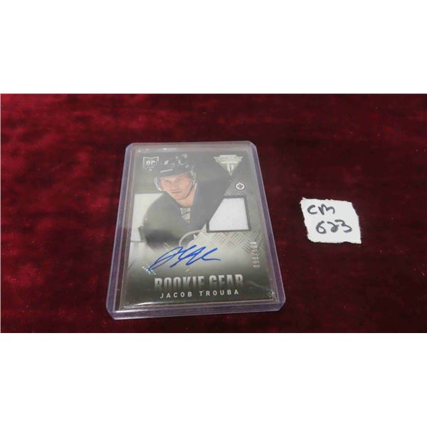 Jacob Thoba Winnipeg Jets Rookie Auto Patch Card