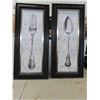 Image 1 : 2 Framed Pictures 26'' x 58'' 