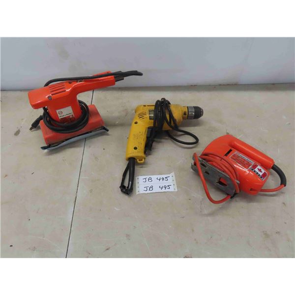 Power Tools : Sander , 3/8'' Drill , 2 Speed Jigsaw