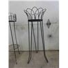 Image 2 : 2 Wrought Iron Plant Stands , Ceramic Pot 