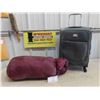 Image 1 : Sleeping Bag , Via Rail Canada Suitcase 