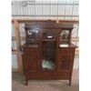 Image 1 : Oak China Cabinet 72'' x 53'' x 17''