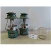 Image 1 : 2 Coleman Lanterns Models 321B & 321C , 2 Globes