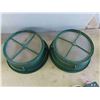 Image 2 : 2 Sifting Pans 13 1/2'' Diameter , Stainless Steel Watering Can & More 