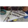 Image 1 : Wrought Iron Fencing Set 34'' High x Approx. 40'' Wide , 2pce Gate Hinges