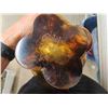 Image 2 : Amber Chalet Glass Stamped 9 1/2'' x 18''
