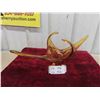 Image 1 : Amber Art Glass 20'' W x 9'' Tall